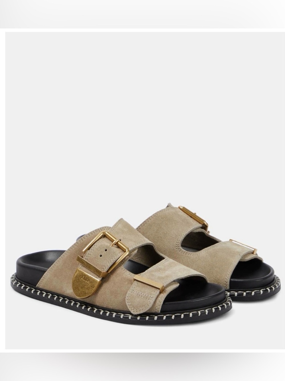 Chloe Rebecca Slide in Dark Greige
